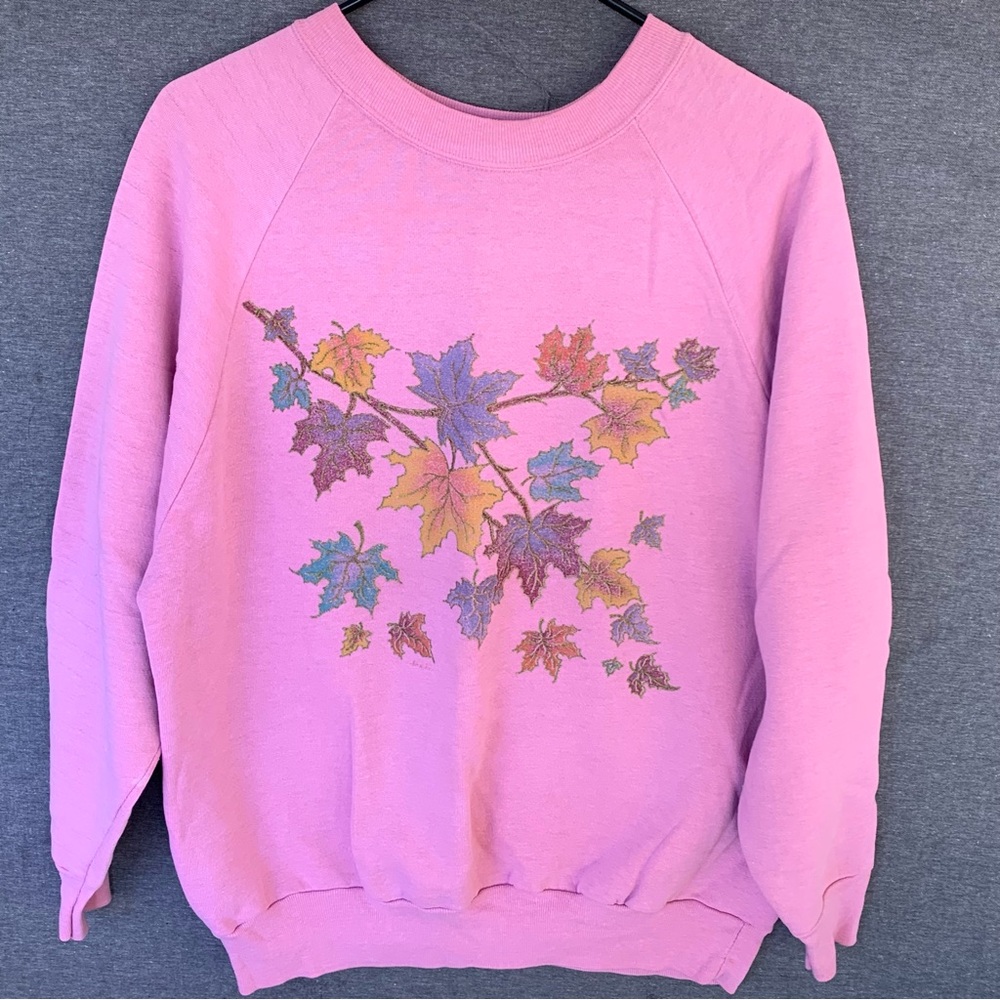 Vintage Fall Leaves Gopher Sport Crewneck Sweatshirt Adult XL 90s Sweater